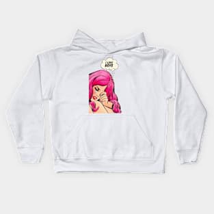 New York Pop Art Valentines day Kids Hoodie